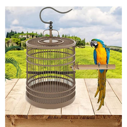 PetzLifeworld Birds Cage OneSide Natural Wood Polished Finish Perches for for Budgies, Parakeets, Canaries, Cockatiels, Conures, Finches & Other Small Birds Length 7.5 Inches (Pack of 2)