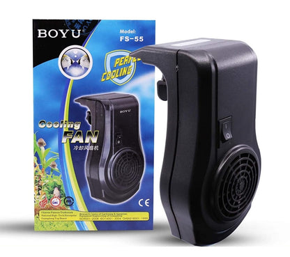 Boyu FS-55 Silent Hang On Fish Tank Temperature Control Aquarium Cooling Fan