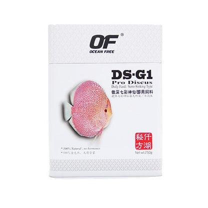 Ocean Free DS-G1 Pro Discus (Original) Fish Food, 120G | Daily Feed/Semi-Sinking Type