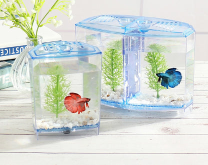 Petzlifeworld Acrylic Mini plastic Fish Tank /Betta / Fighter - PetzLifeWorld