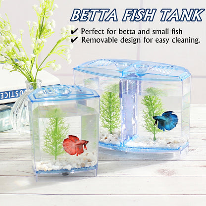 Petzlifeworld Acrylic Mini plastic Fish Tank /Betta / Fighter - PetzLifeWorld