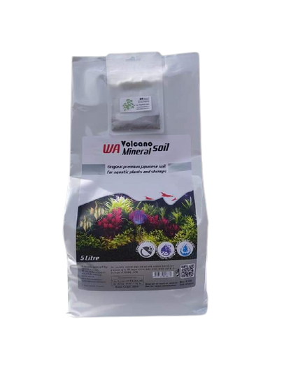 WA Volcano Mineral Soil For Aquatic Plants and Shrimps - Planted Aquarium Substrate Brown ) - PetzLifeWorld