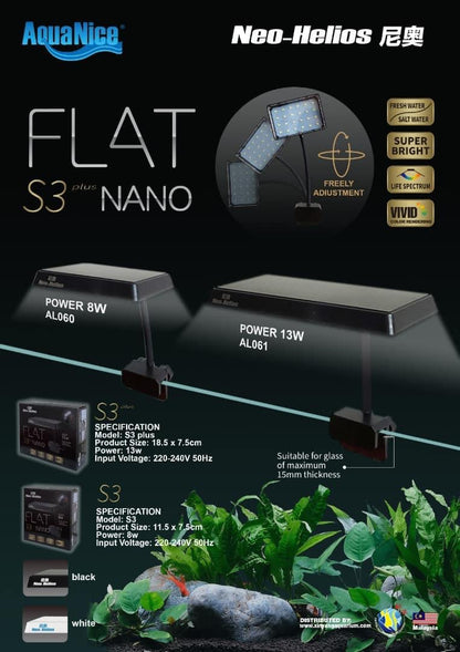 Neo Helios Flat Nano S3 Plus, Full Spectrum Planted Tank Aquarium Light