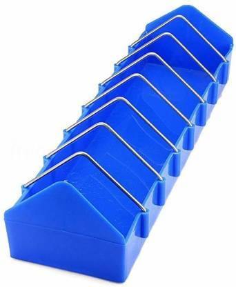 Poultry Food Tray for Pigeon, Chicken and Pets Garden Outdoor use Ground Bird Feeder (Blue) - PetzLifeWorld