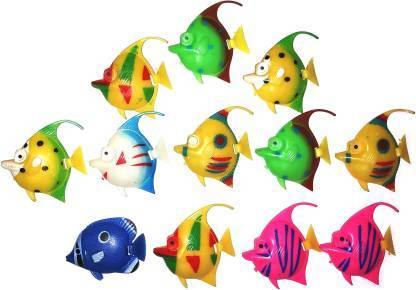 Petzlifeworld Artificial Decorative Plastic Floating Moving Fishes ( Pack Of 5) - PetzLifeWorld